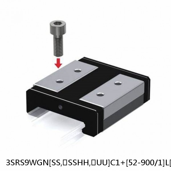 3SRS9WGN[SS,​SSHH,​UU]C1+[52-900/1]L[H,​P]M THK Miniature Linear Guide Full Ball SRS-G Accuracy and Preload Selectable