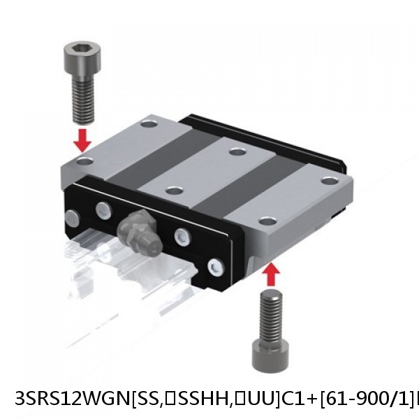 3SRS12WGN[SS,​SSHH,​UU]C1+[61-900/1]LM THK Miniature Linear Guide Full Ball SRS-G Accuracy and Preload Selectable