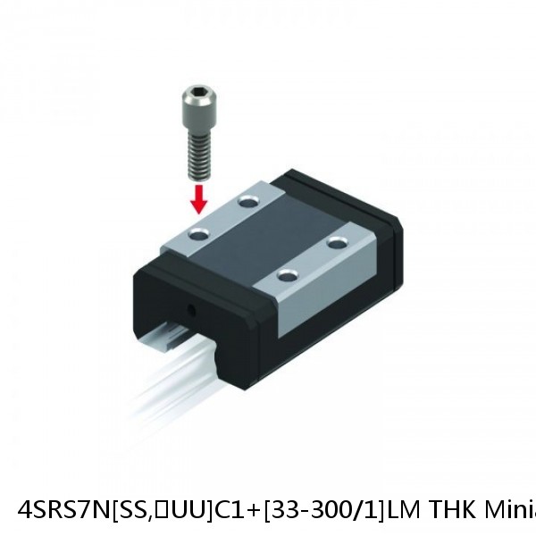 4SRS7N[SS,​UU]C1+[33-300/1]LM THK Miniature Linear Guide Caged Ball SRS Series
