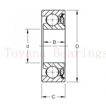 Toyana 1580207 deep groove ball bearings