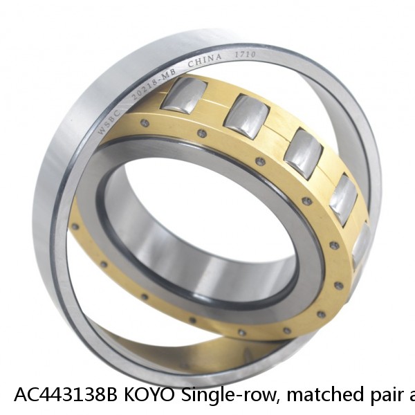 AC443138B KOYO Single-row, matched pair angular contact ball bearings #1 small image