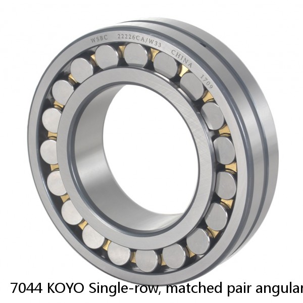 7044 KOYO Single-row, matched pair angular contact ball bearings #1 small image