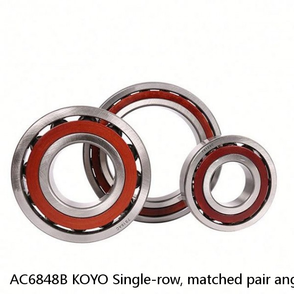AC6848B KOYO Single-row, matched pair angular contact ball bearings #1 small image