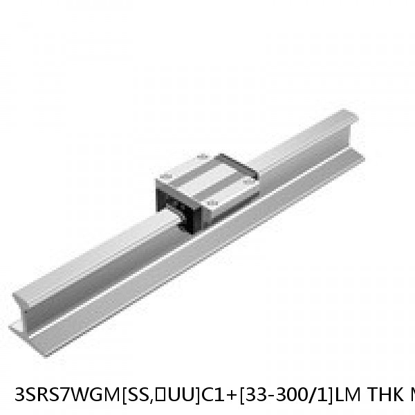 3SRS7WGM[SS,​UU]C1+[33-300/1]LM THK Miniature Linear Guide Full Ball SRS-G Accuracy and Preload Selectable