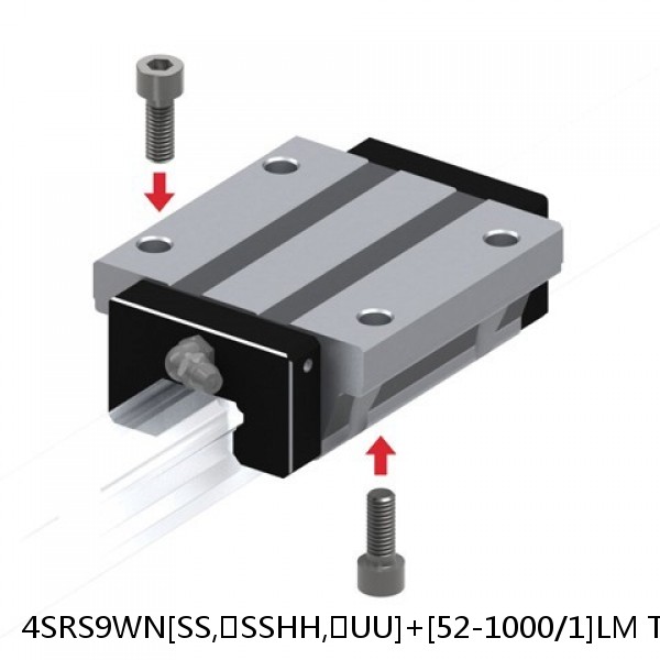 4SRS9WN[SS,​SSHH,​UU]+[52-1000/1]LM THK Miniature Linear Guide Caged Ball SRS Series
