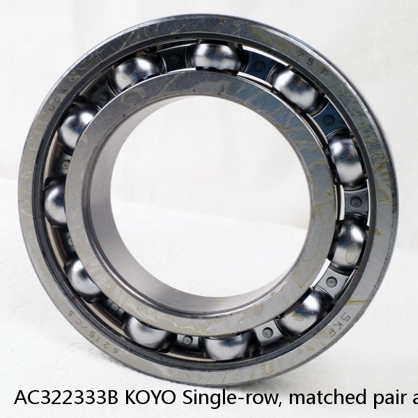 AC322333B KOYO Single-row, matched pair angular contact ball bearings #1 image