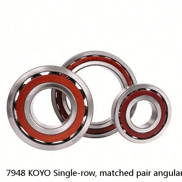 7948 KOYO Single-row, matched pair angular contact ball bearings #1 image