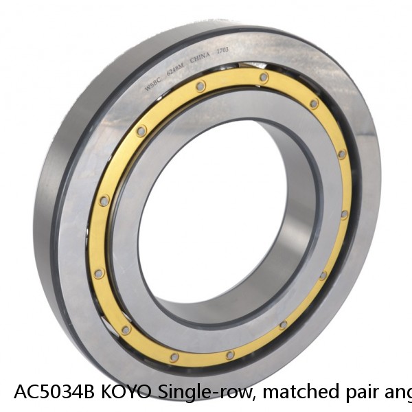 AC5034B KOYO Single-row, matched pair angular contact ball bearings #1 image